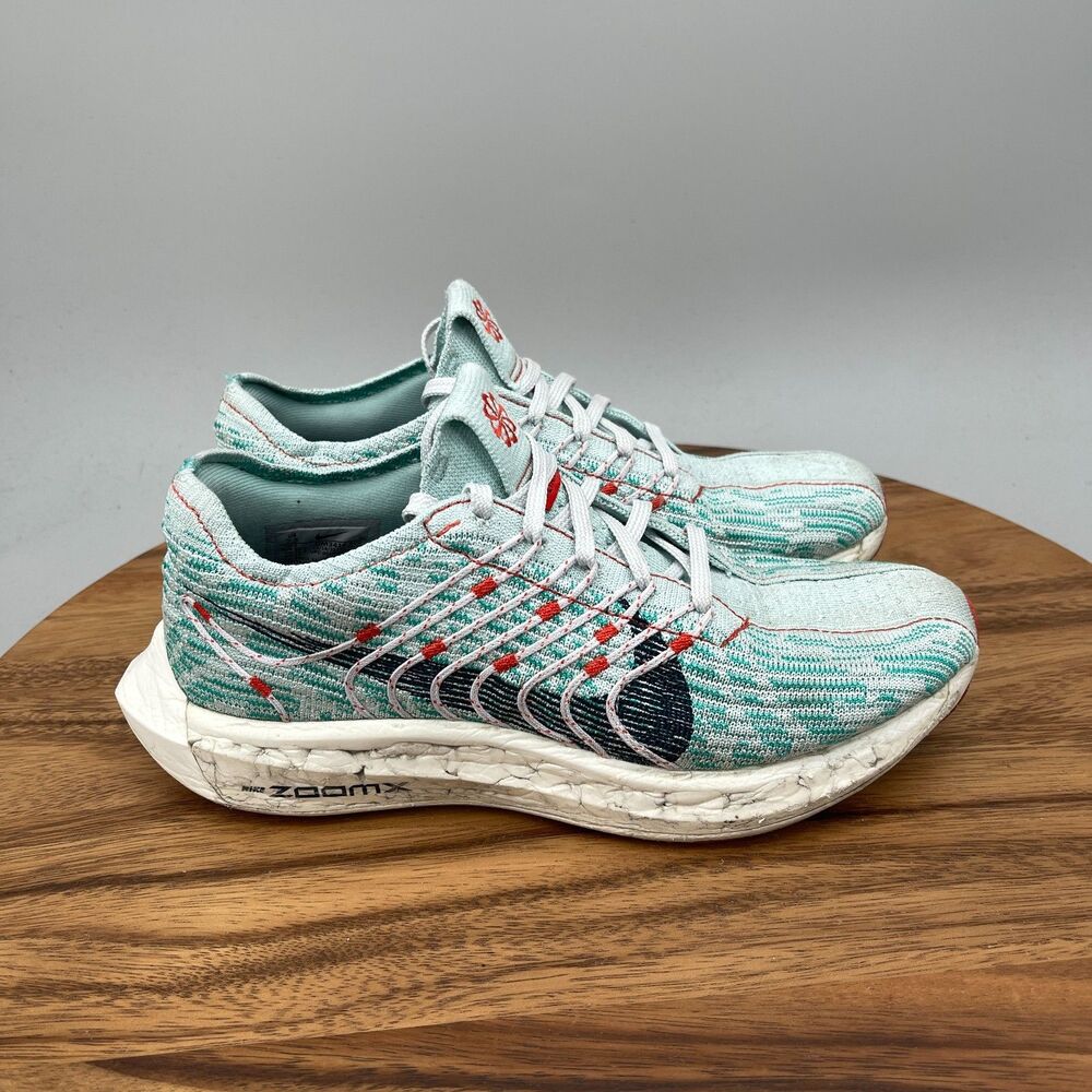 Nike Pegasus Turbo Shoes Womens Size 7.5 Green Next Nature Flyknit Runnning Gym